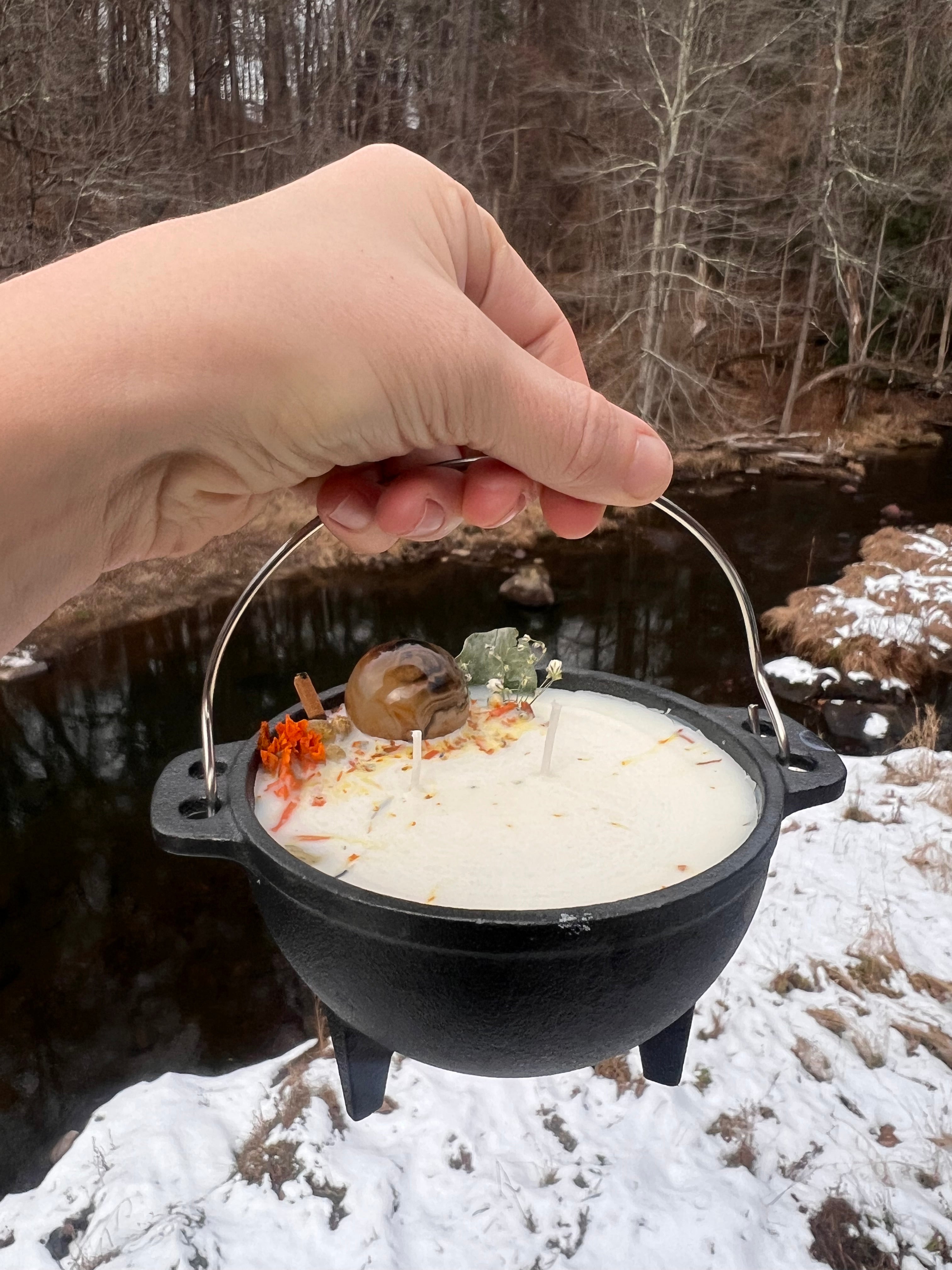 Fire Agate Spell Candle