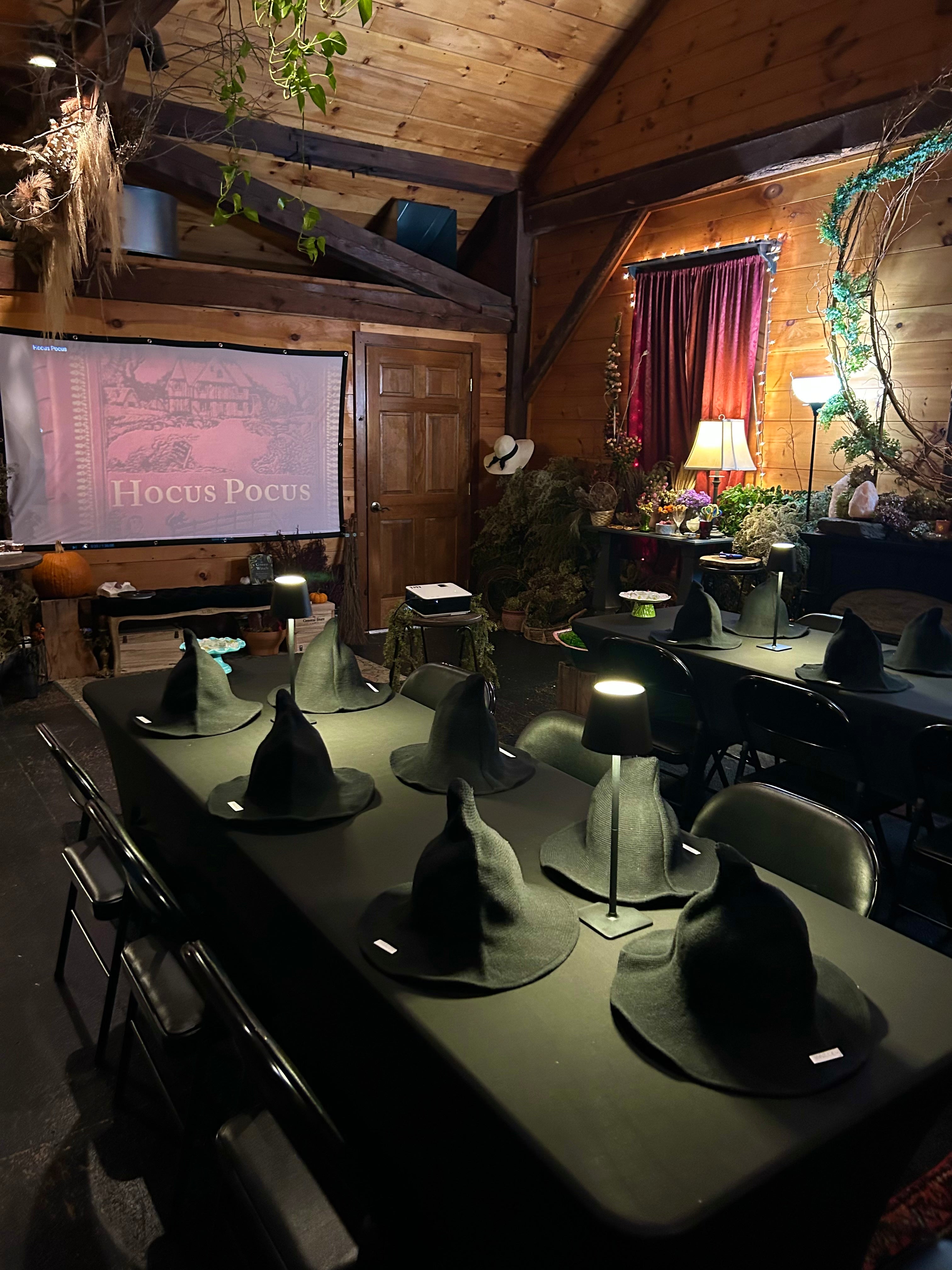 Hocus Pocus Movie Experience + Witch Hat Decorating
