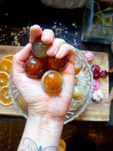 Fire Agate spheres