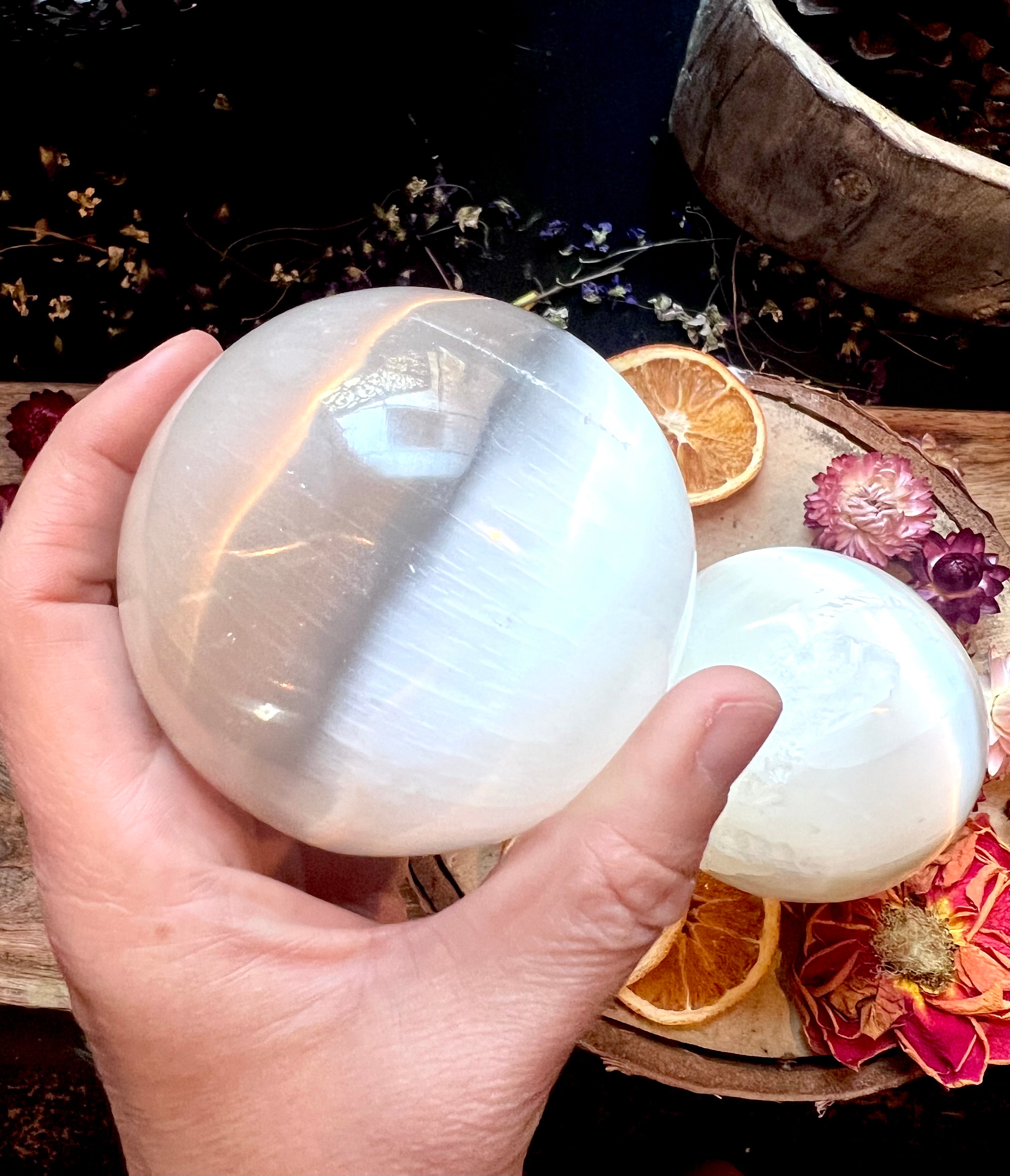 Large Selenite Spheres