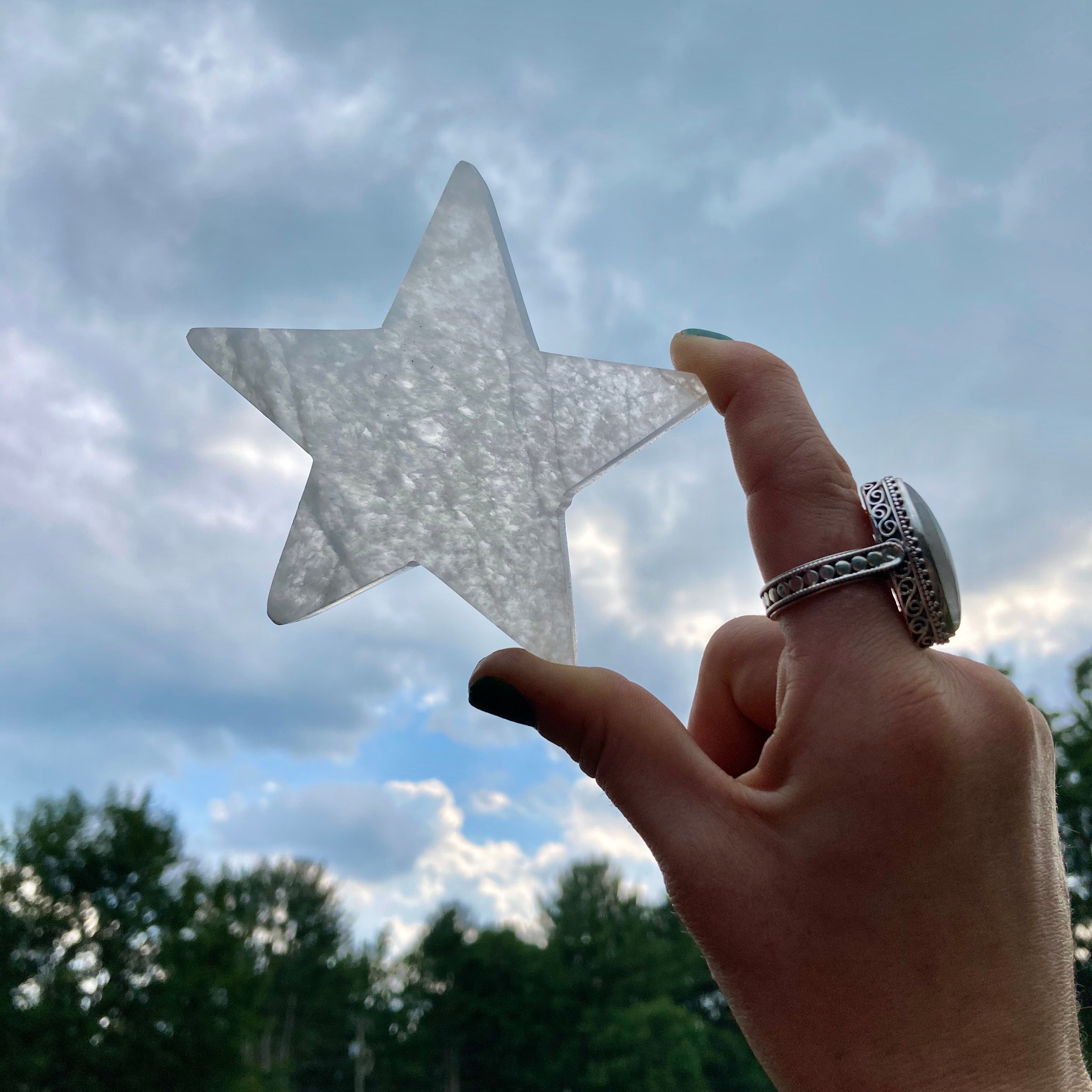 Selenite Star ☆ Charging Plate