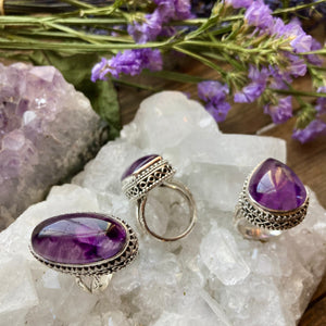 Atomic Amethyst Rings ☆ Positivity + Intuition